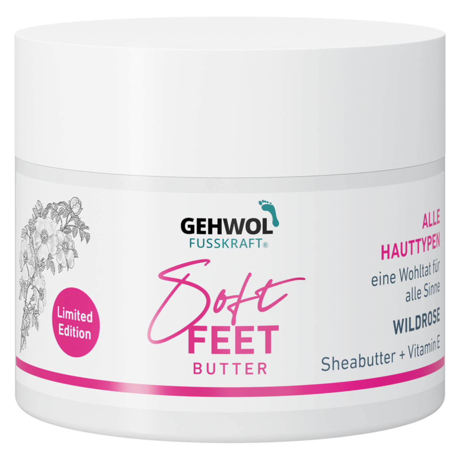 FUSSKRAFT SOFT FEET BUTTER ROSE SAUVAGE - ÉDITION LIMITÉE - PAR 50/100