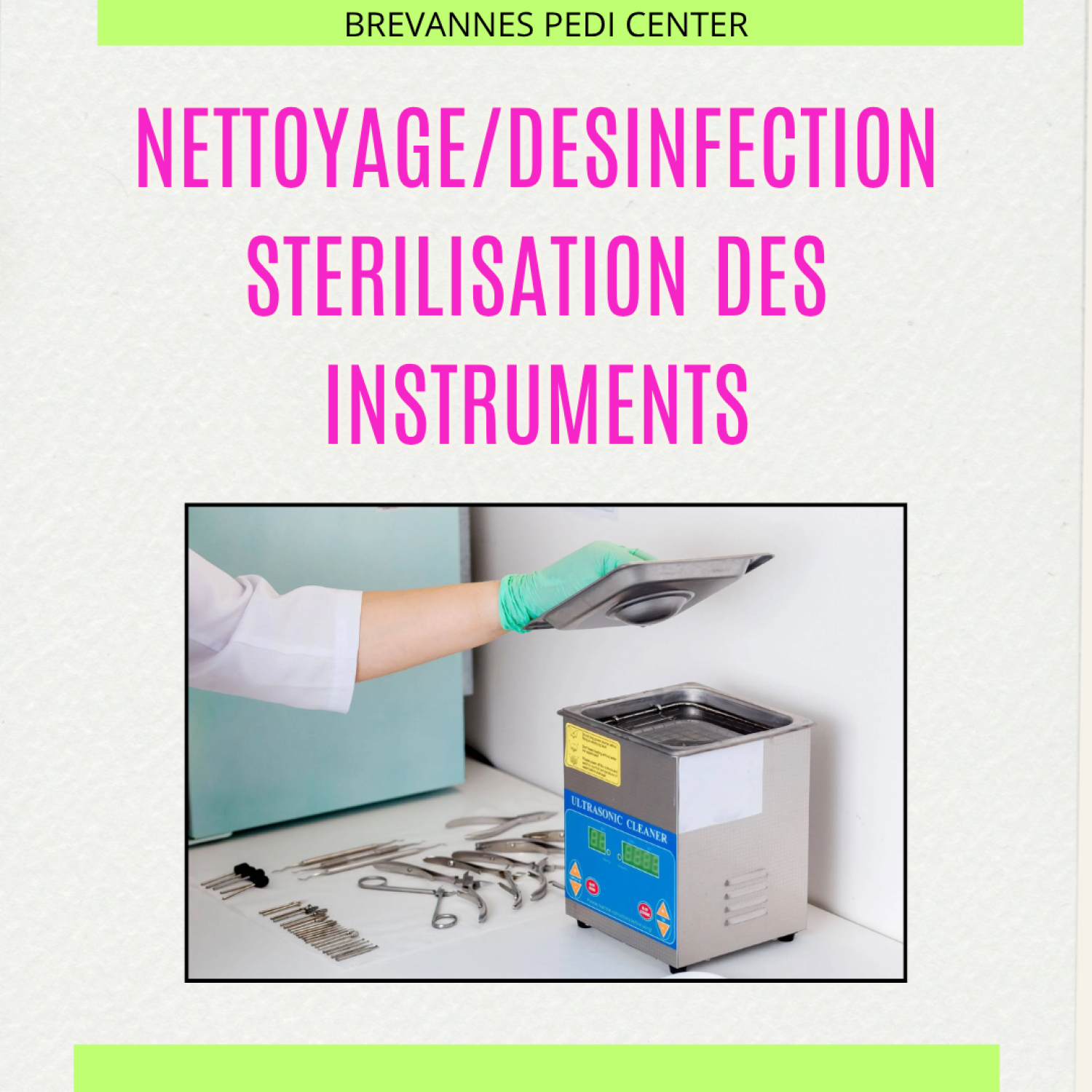 <b>NETTOYAGE DESINFECTION ET STERILISATION DE VOS INSTRUMENTS</b><br>10/01/2026 · 14h30 - 17h30</br>