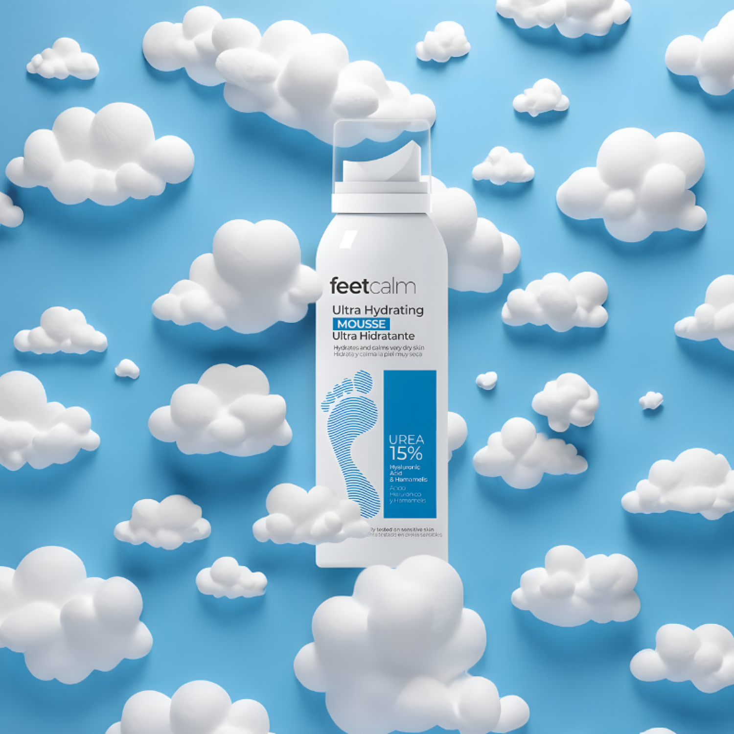 FEETCALM MOUSSE ULTRA HYDRATANTE 15% UREE 75ML – Image 2