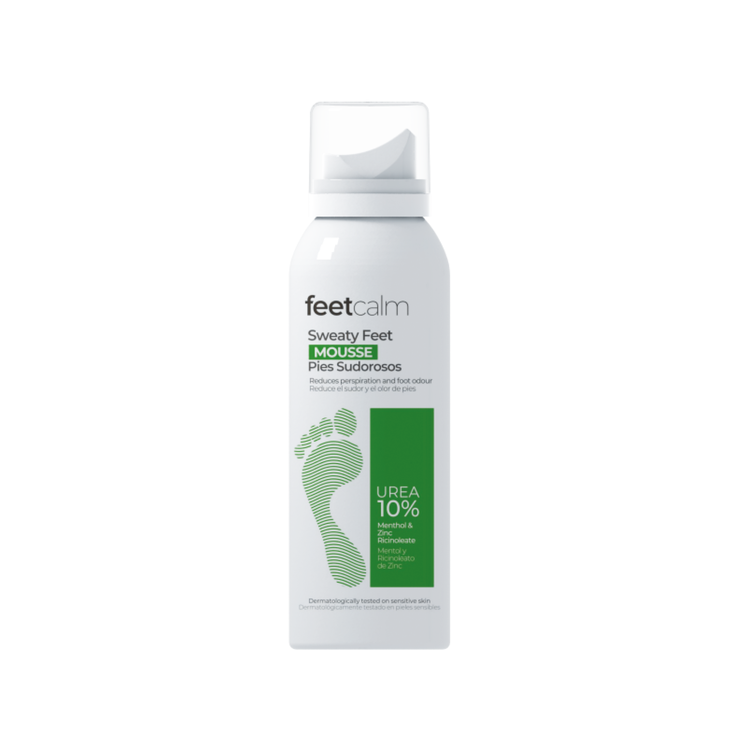 FEETCALM MOUSSE TRANSPIRATION 10% UREE 125ML