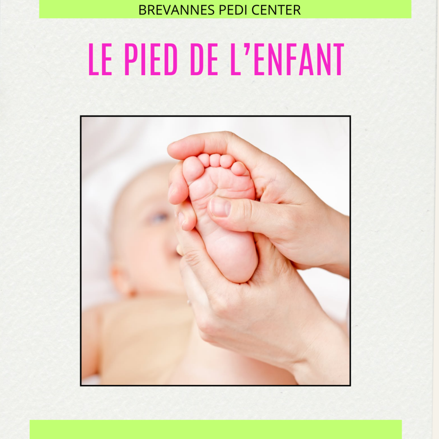 <b>LE PIED DE L'ENFANT :</b><br>12/12/2026 · 14h30 - 17h30</br>