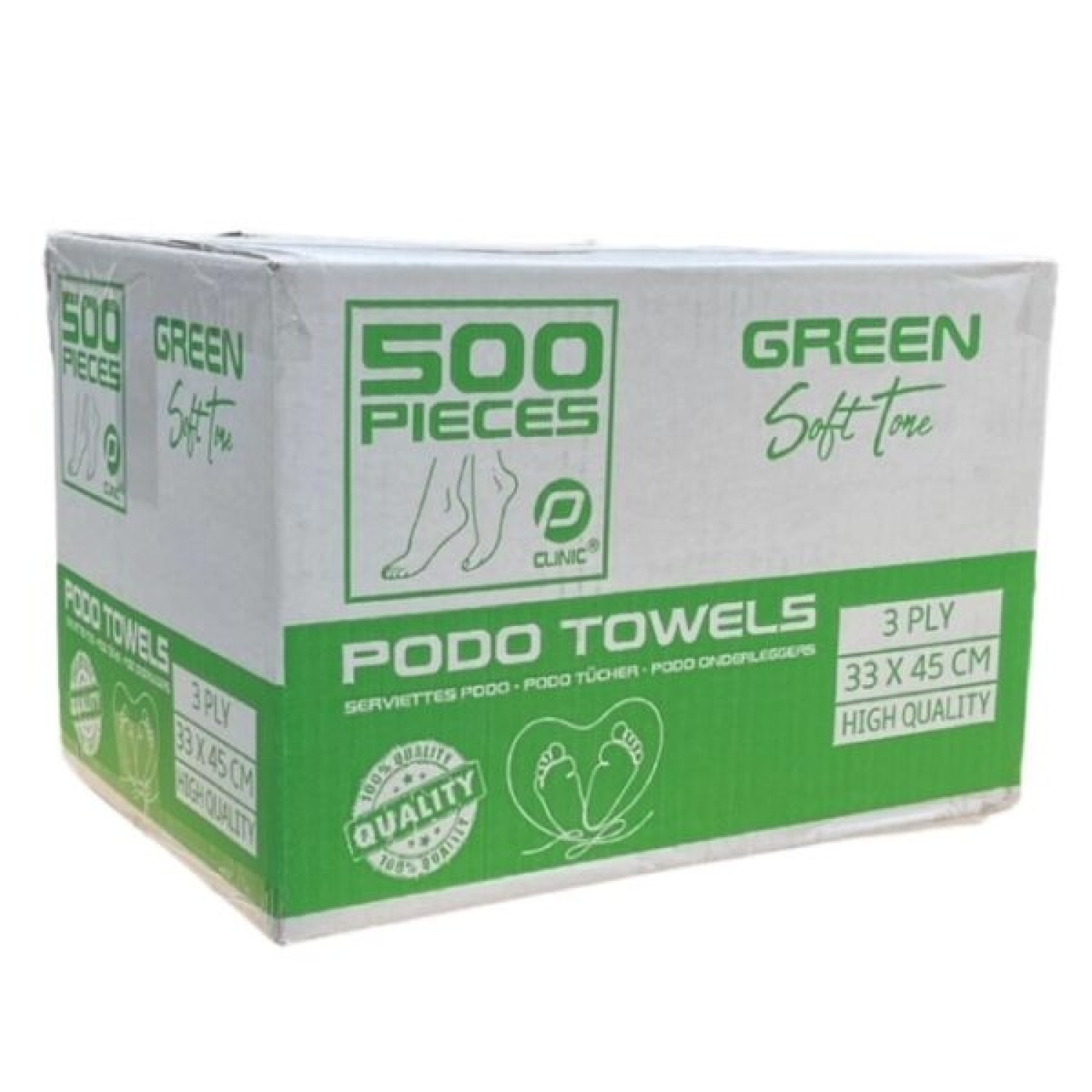 SERVIETTES EXTRA 3 PLIS VERTE P/500