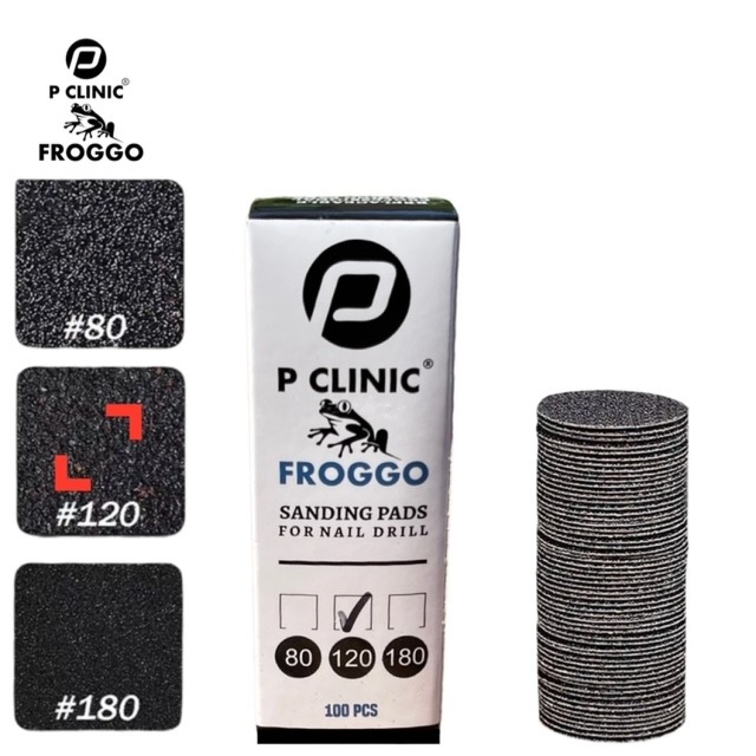 DISQUES FROGGO POUR ELIMINATION DES CALLOSITES GRAIN MOYEN 120 P/100