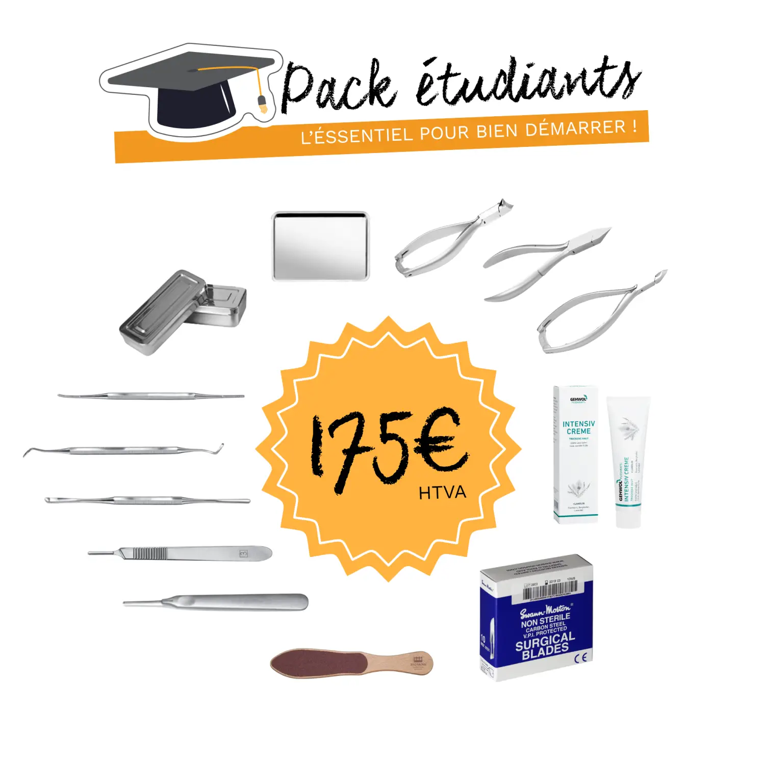 Kit etudiant pédicure